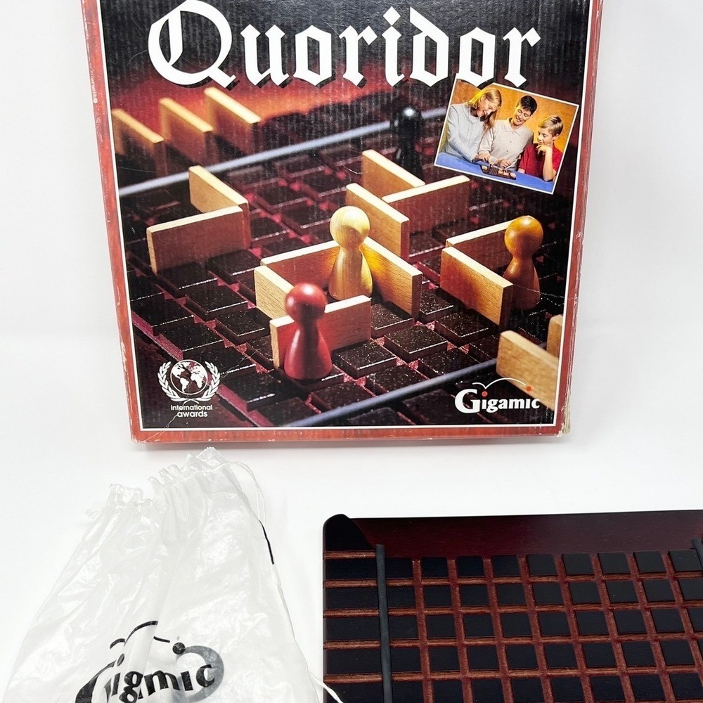 QUORIDOR Deluxe Wooden Board Game COMPLETE 1997 by Gigamic Critical Thinking